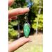 Wirewrapped Green Australian Jade Chrysoprase Pendant by Rock My Zen